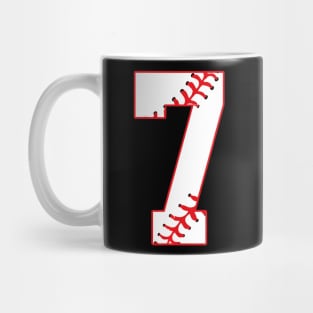 Cute Seventh Birthday Party 7th Baseball Mug